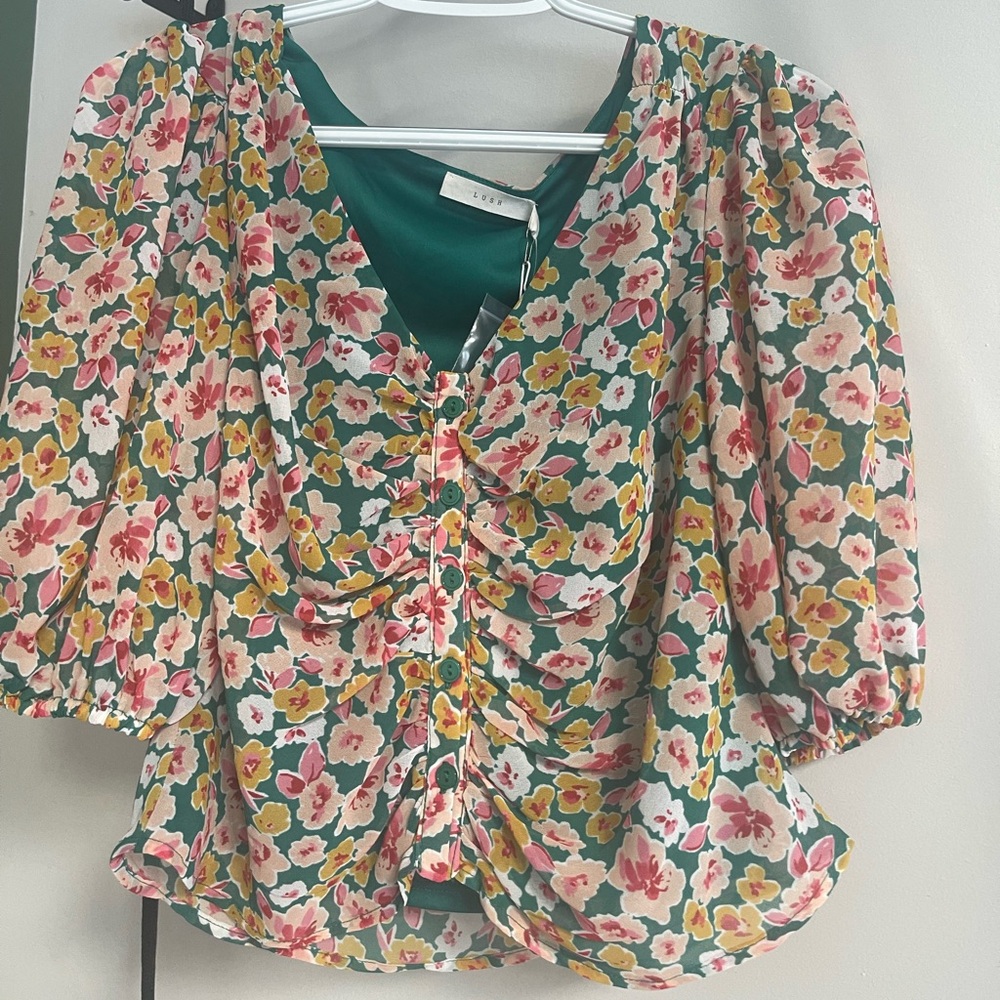 Boho crop top, new with tags